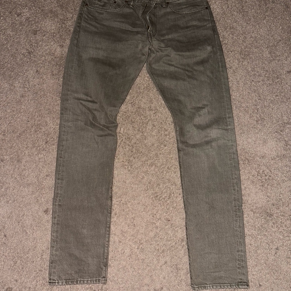 RRL by Ralph Lauren Slim Fit Olive Jean
